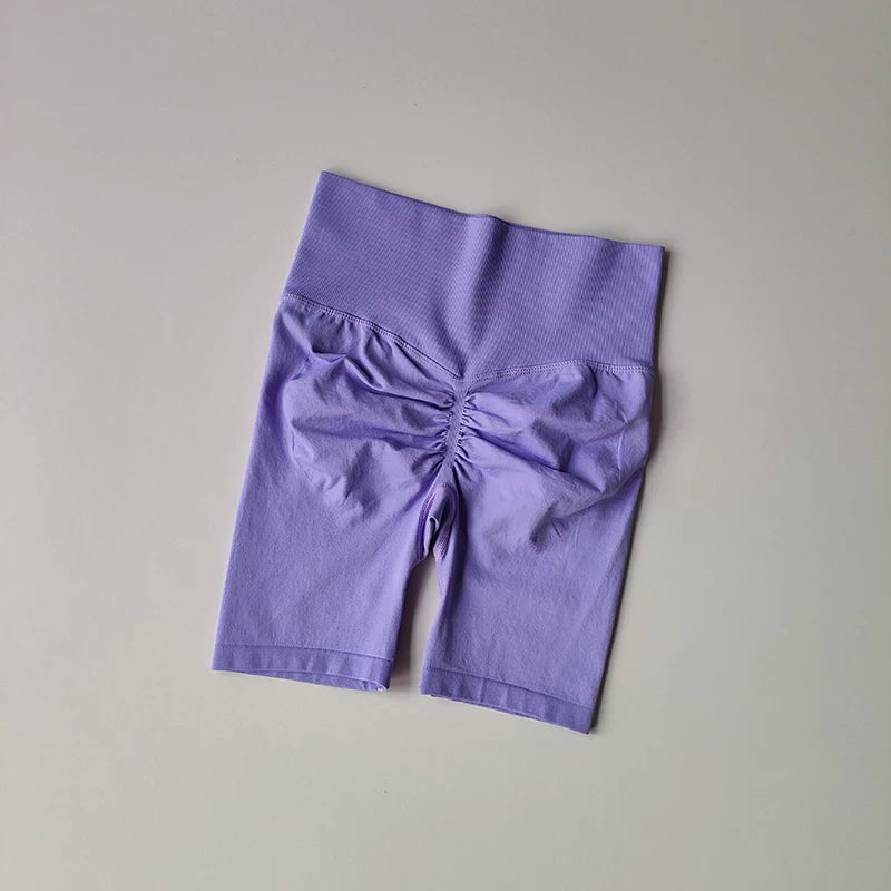 Women’s High-Waist Yoga & Fitness Shorts – Hip Push-Up