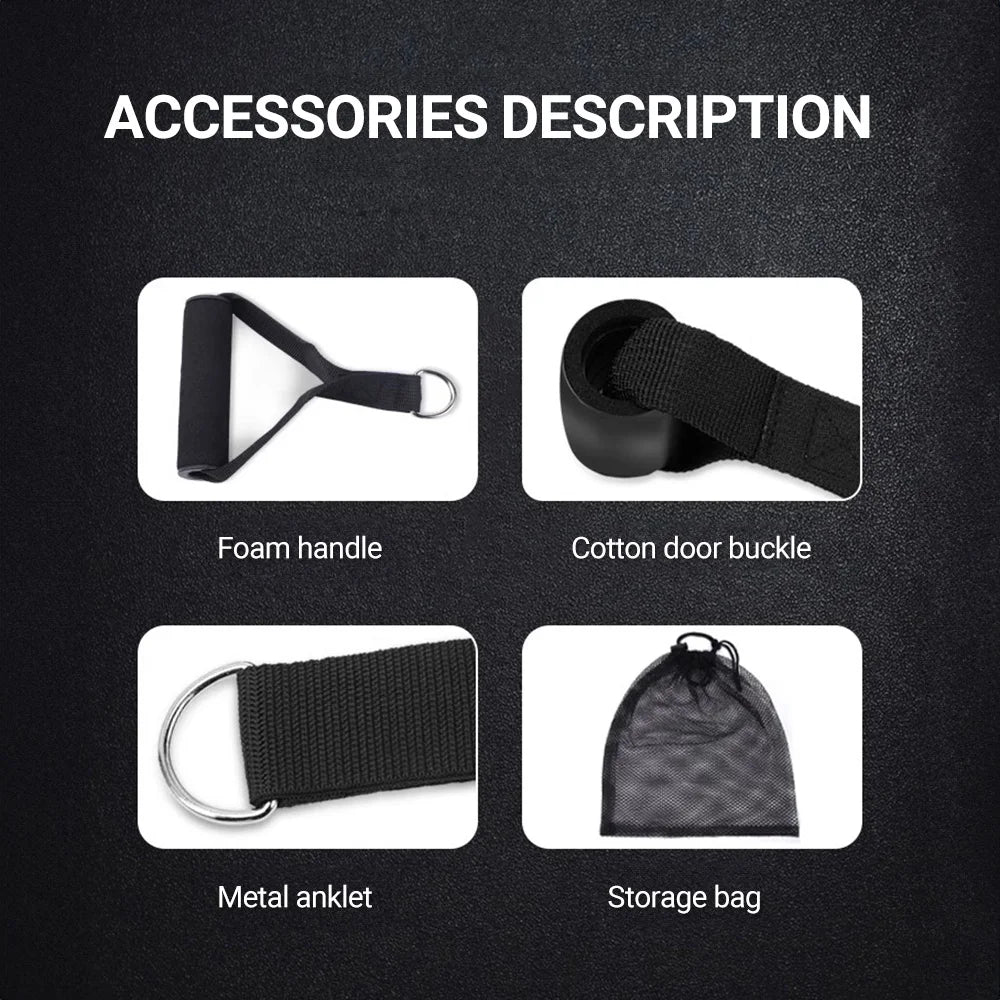 10–14pcs Resistance Bands Set – Pull Rope Muscle Training