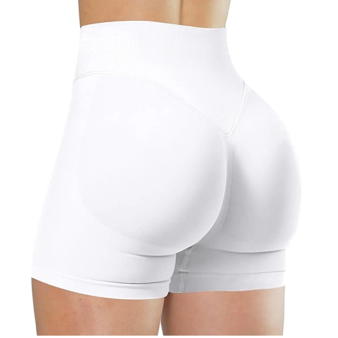 High-Waisted Summer Yoga Shorts – Solid Color Fitness Leggings