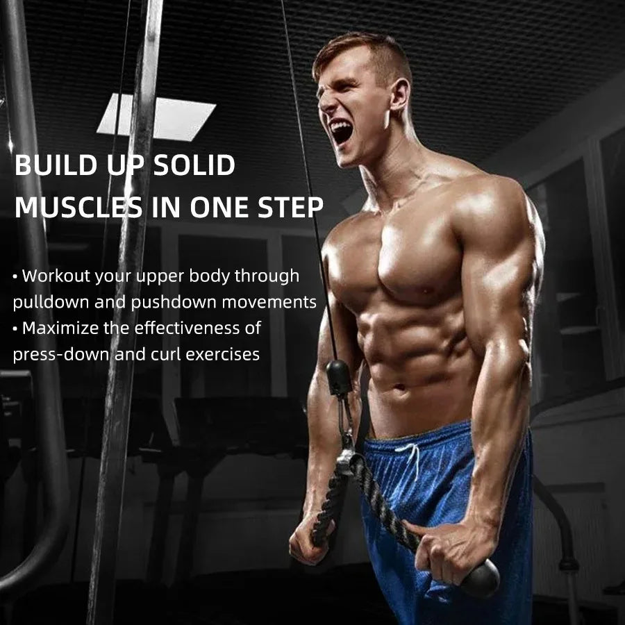 PowerRope – Triceps & Back Pulley Rope Handle