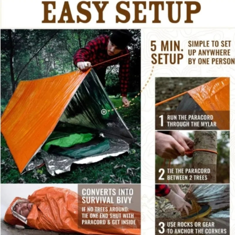 DuoTent – 2-Person Waterproof Emergency Camping Tent