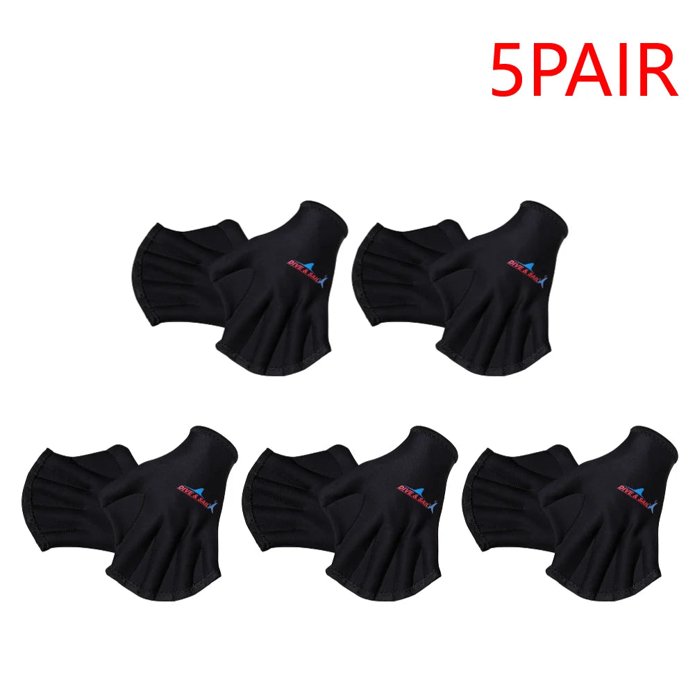 Webbed Diving & Swimming Gloves – Hand Paddle Training Accessories