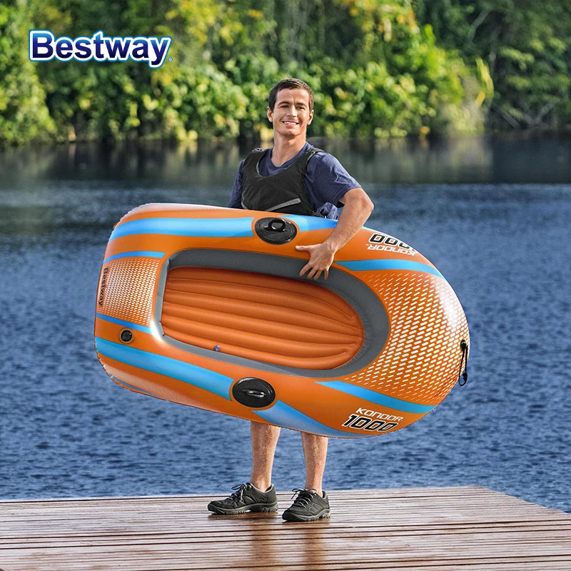 Heavy Duty Inflatable Kayak 1-3 Person PVC Raft