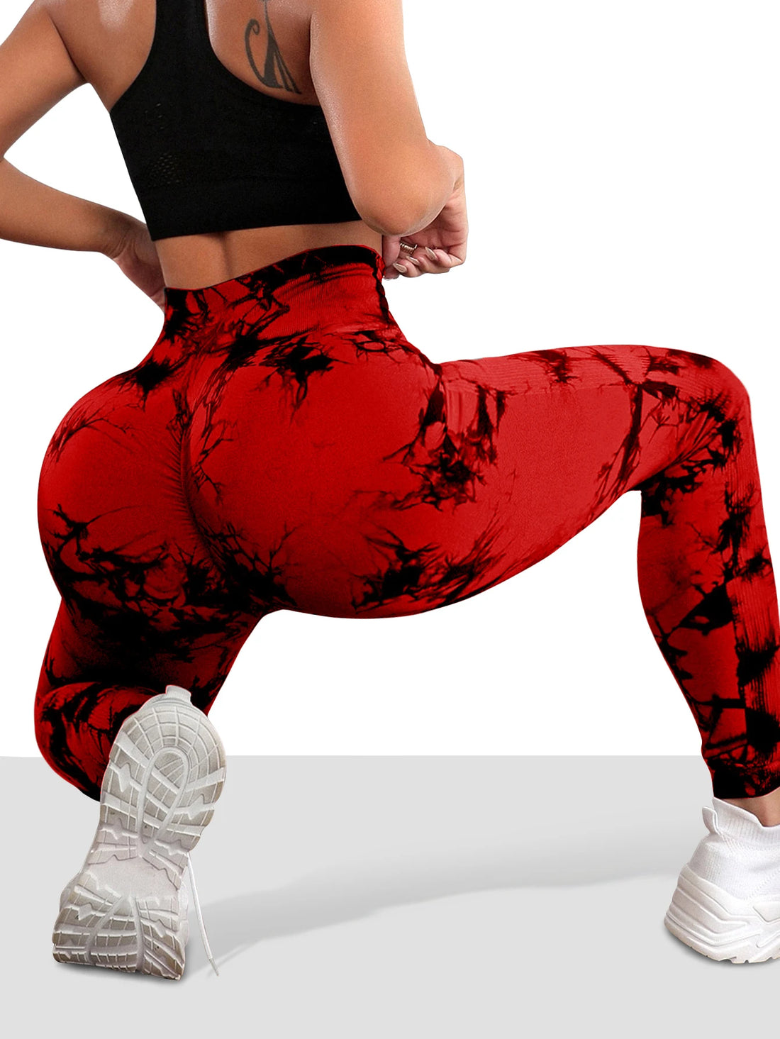 Seamless Tie-Dye Yoga Leggings