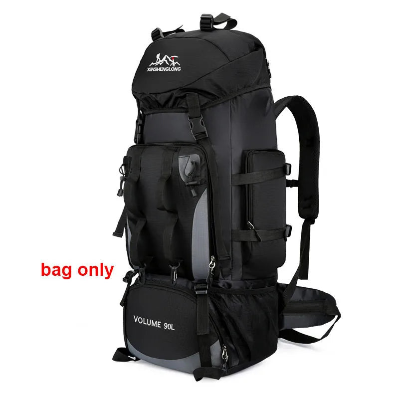 TrailMaster – 90L Waterproof Hiking & Camping Backpack