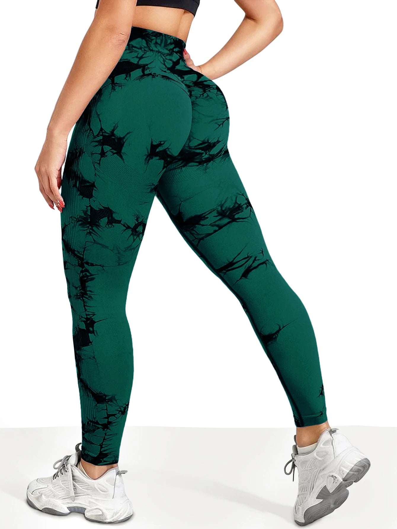 Seamless Tie-Dye Yoga Leggings
