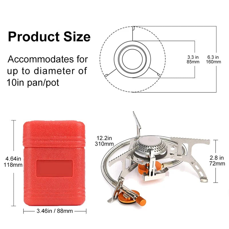 CampFire – Portable Folding Gas Stove 3500W