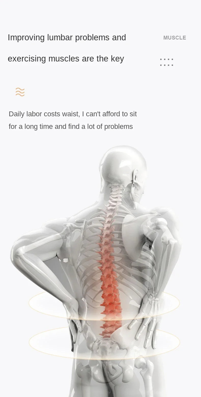 Lumbar Spine Stretching Massager Device