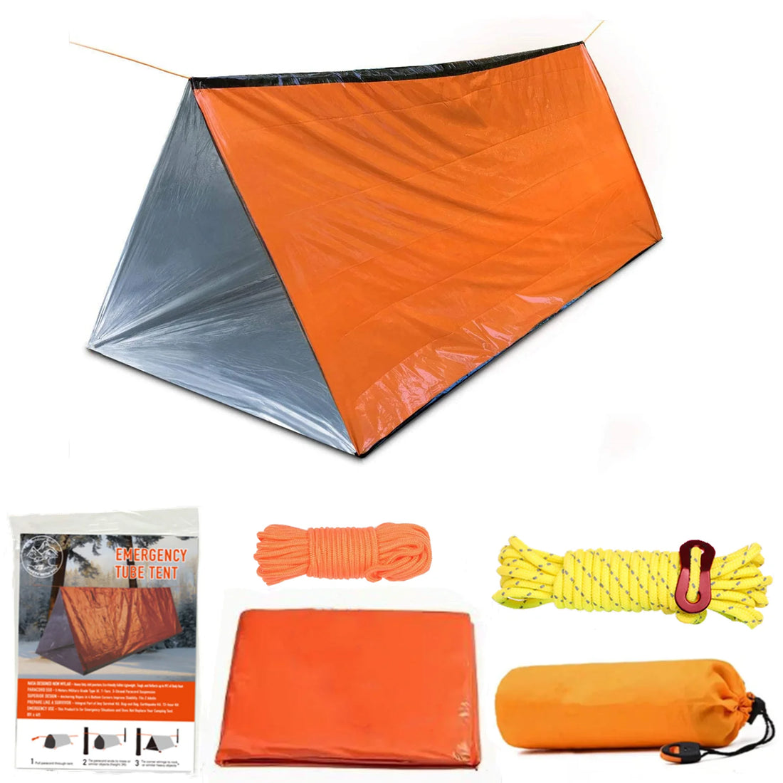 DuoTent – 2-Person Waterproof Emergency Camping Tent