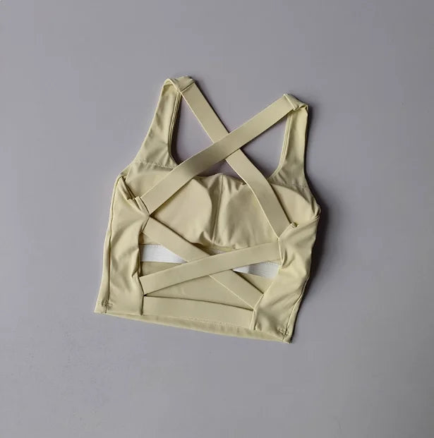 Seamless Sports Bra – Yoga & Fitness Push-Up Top