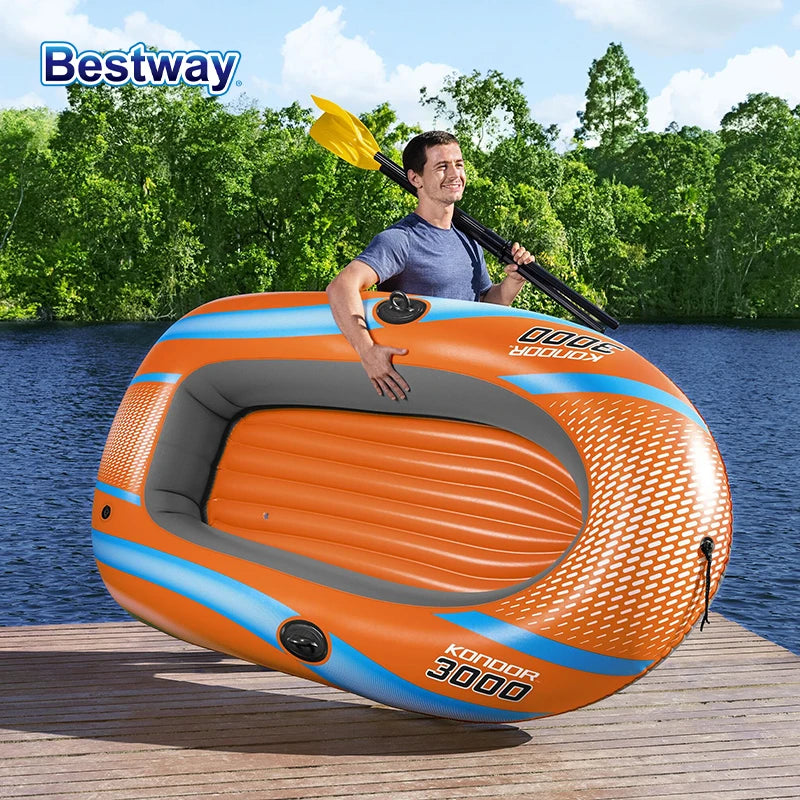 Heavy Duty Inflatable Kayak 1-3 Person PVC Raft