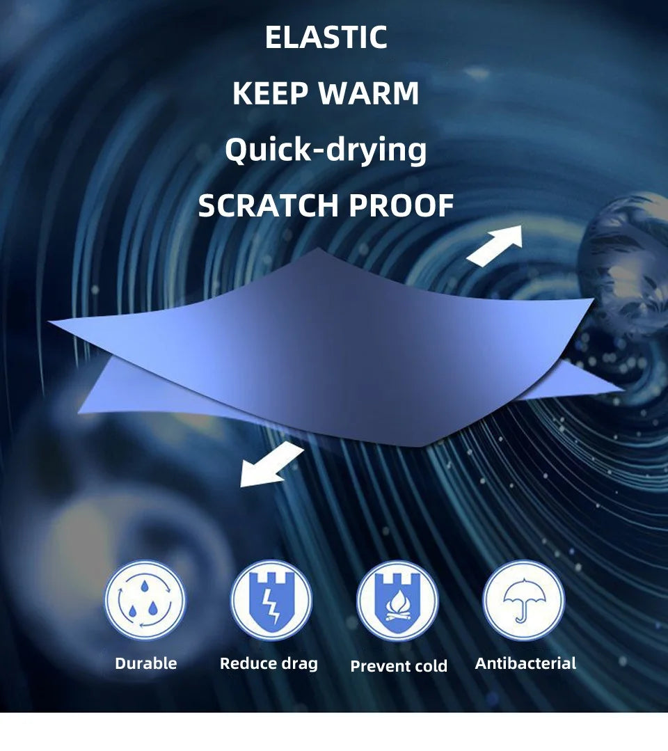 3mm/2mm Neoprene Wetsuit – Full Body Thermal Dive & Surf