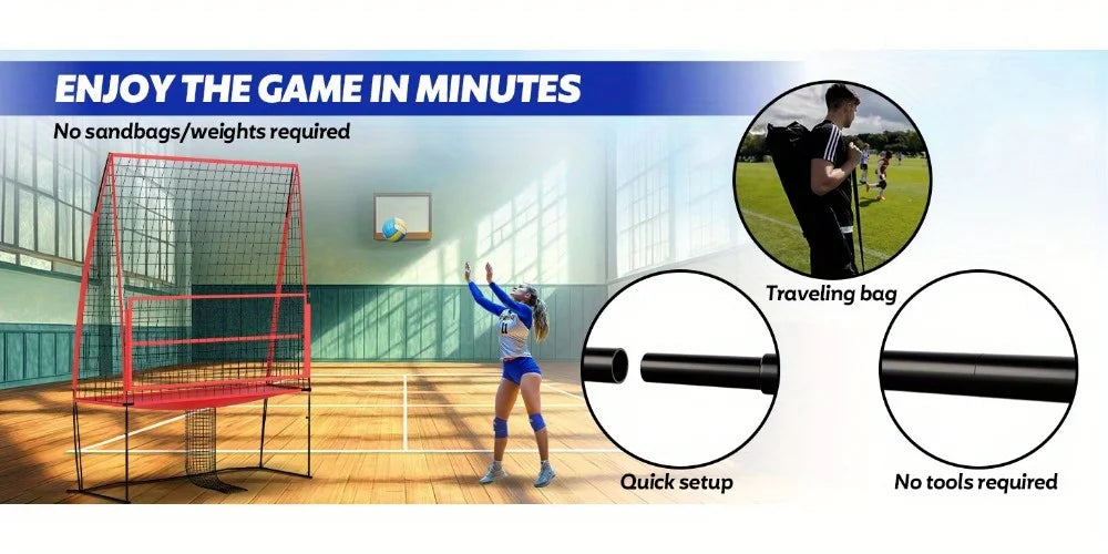ProVolley – 8x11ft Adjustable Volleyball Training Net