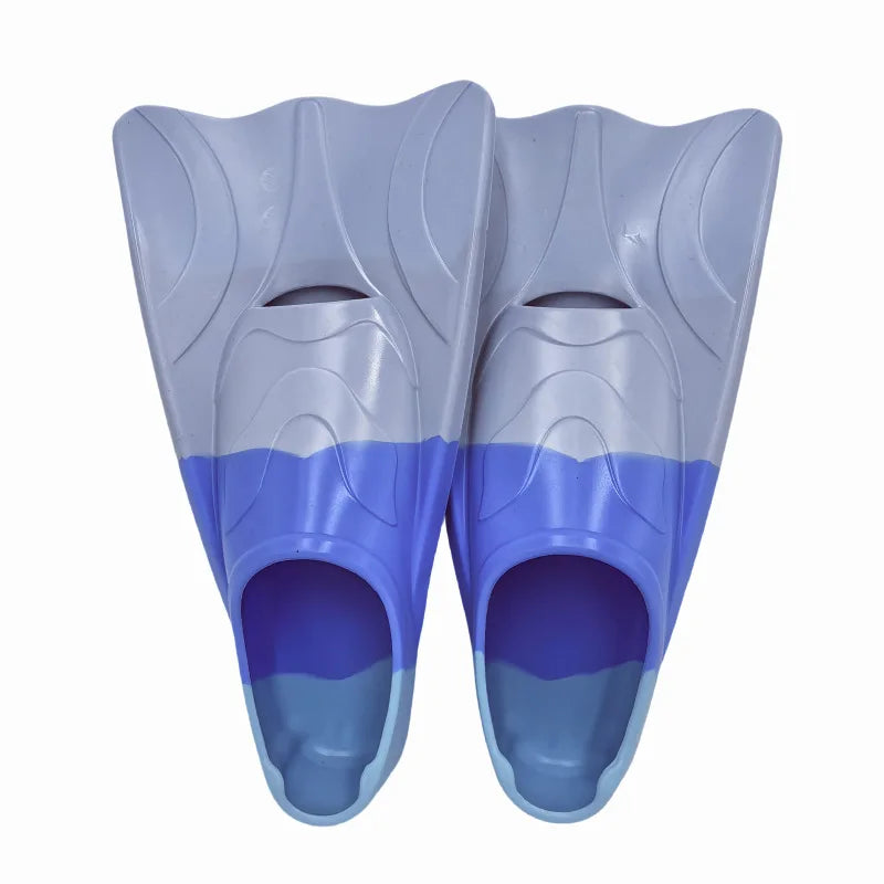 Silicone Short Blade Swim Fins – Snorkeling & Training Flippers