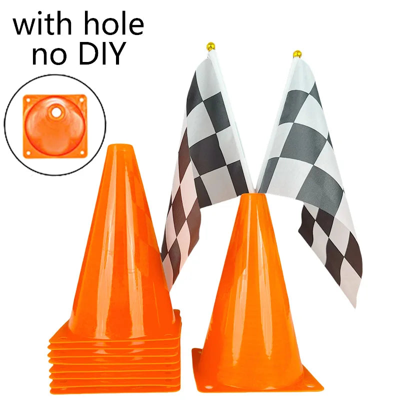 RaceSet – Traffic Cones & Racing Flags Party Decoration Set