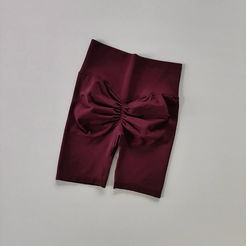 Women’s High-Waist Yoga & Fitness Shorts – Hip Push-Up