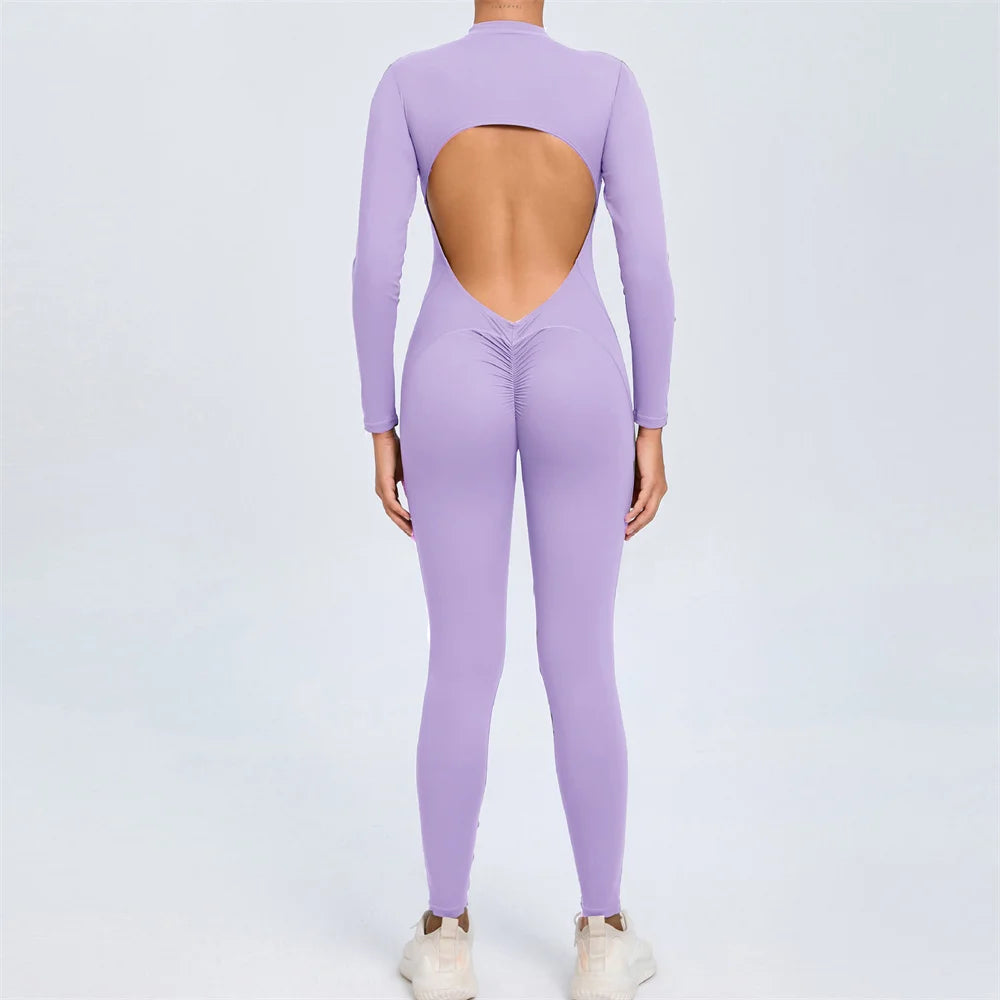 Long Sleeve Yoga Jumpsuit