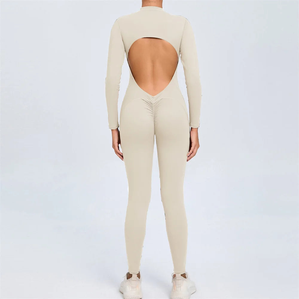 Long Sleeve Yoga Jumpsuit