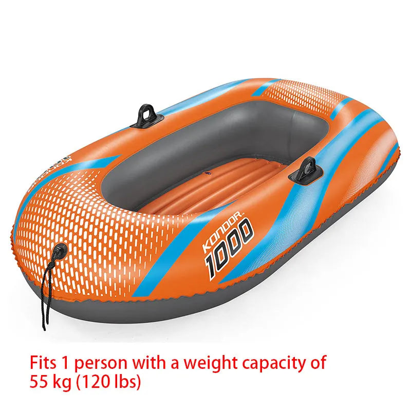 Heavy Duty Inflatable Kayak 1-3 Person PVC Raft