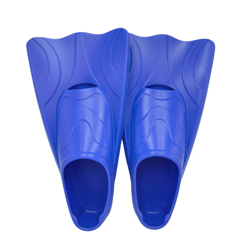Silicone Short Blade Swim Fins – Snorkeling & Training Flippers