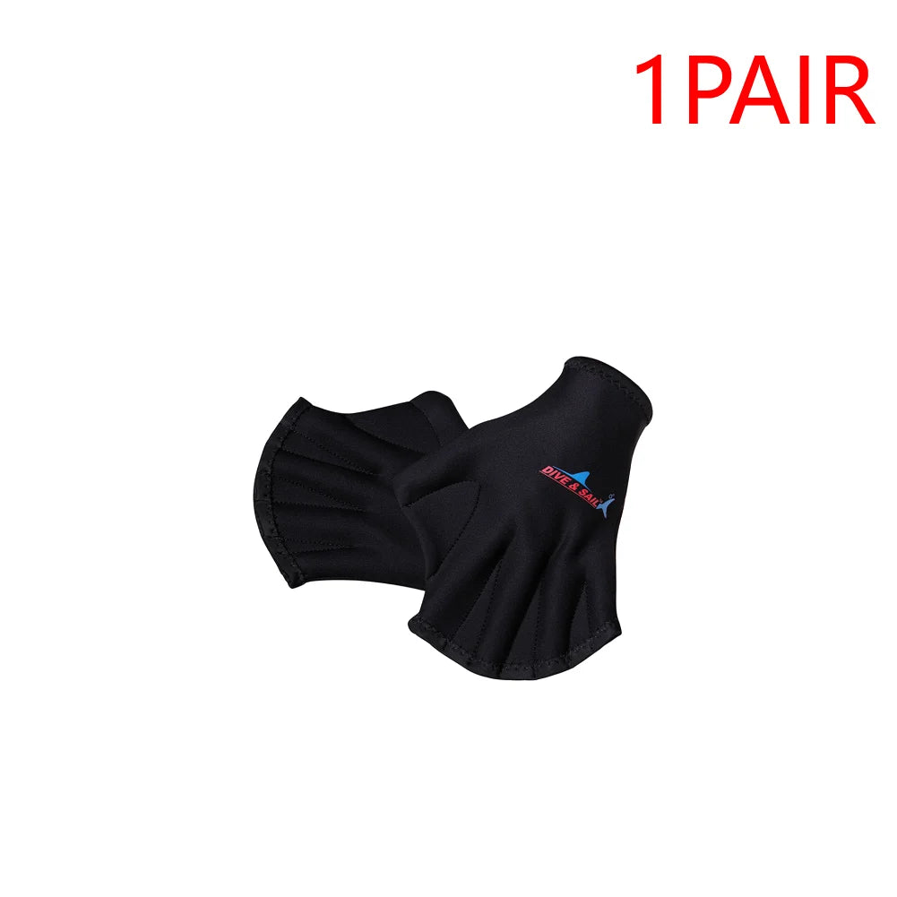 Webbed Diving & Swimming Gloves – Hand Paddle Training Accessories