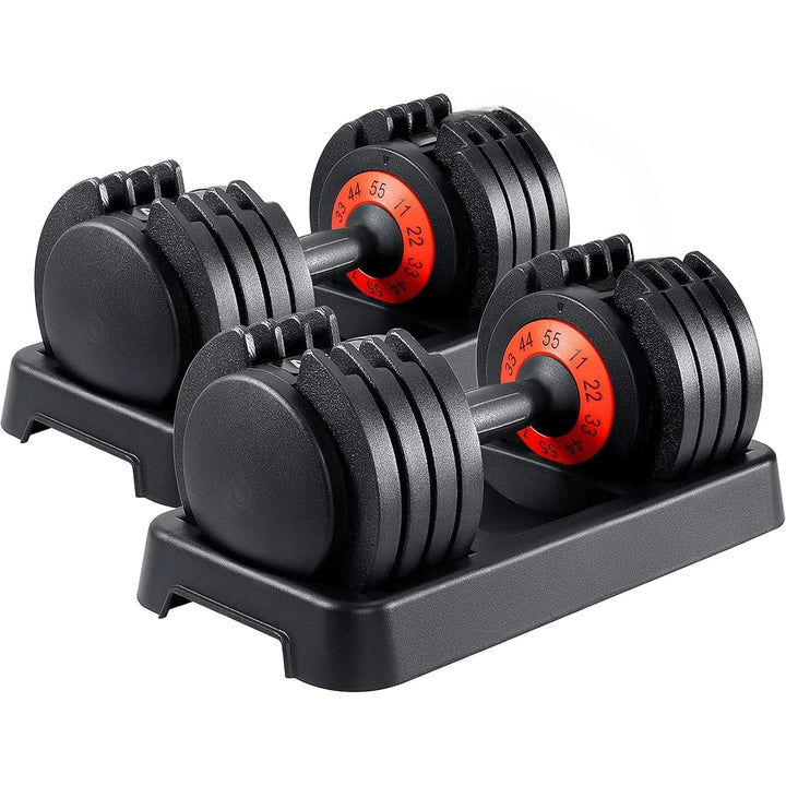 FlexDumbbell – Adjustable 25/55 lbs Dumbbell Set
