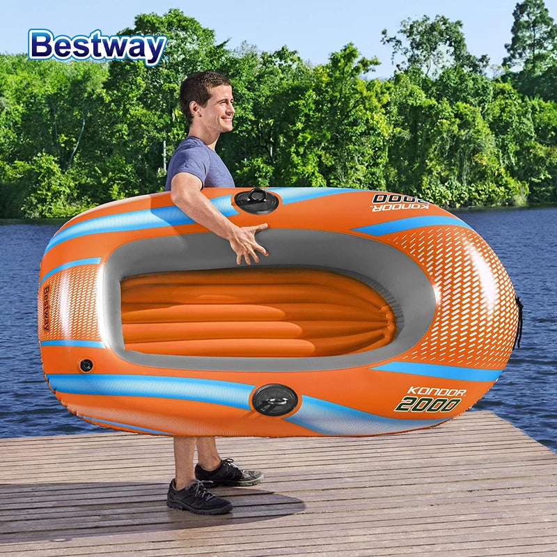 Heavy Duty Inflatable Kayak 1-3 Person PVC Raft