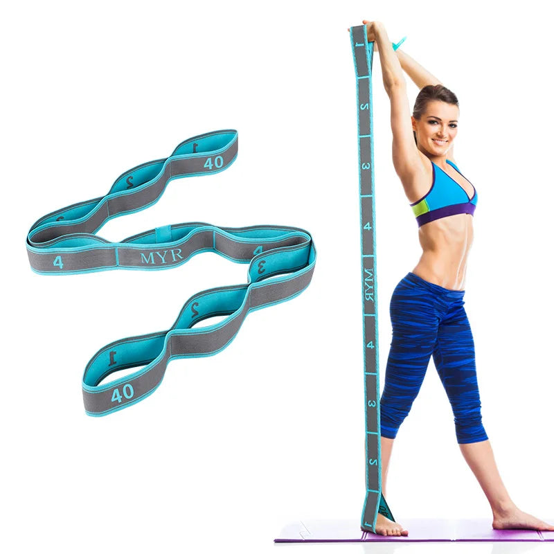 FlexLoop – Elastic Yoga & Stretching Strap with Loops