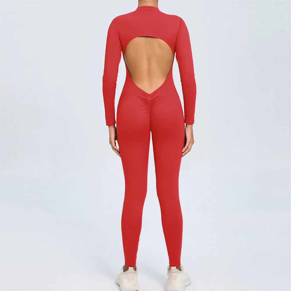 Long Sleeve Yoga Jumpsuit