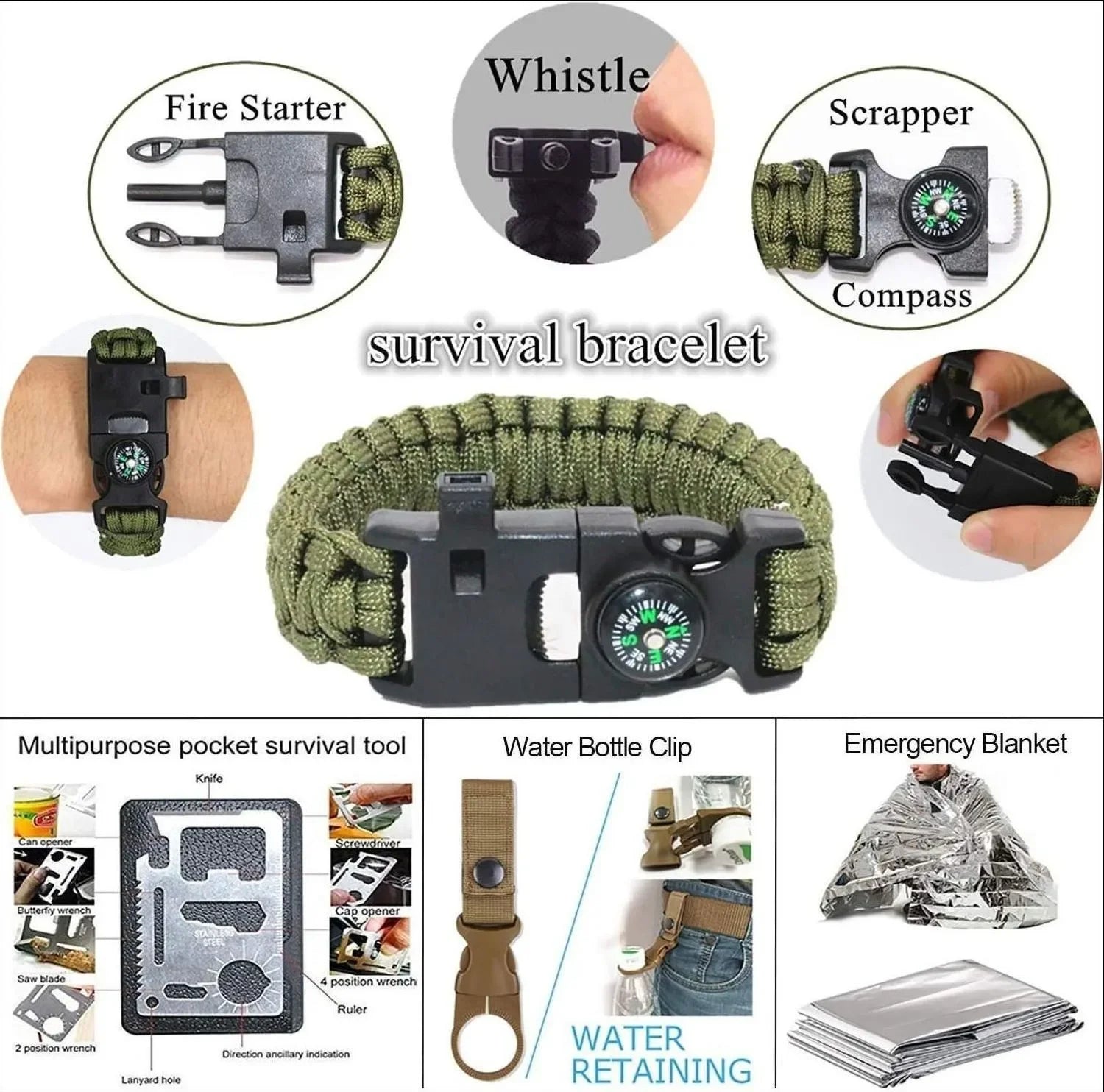 Military Survival Camping Kit
