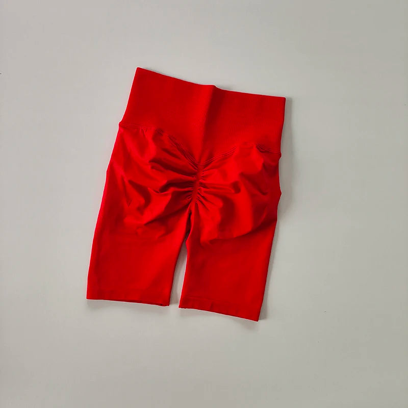 Women’s High-Waist Yoga & Fitness Shorts – Hip Push-Up