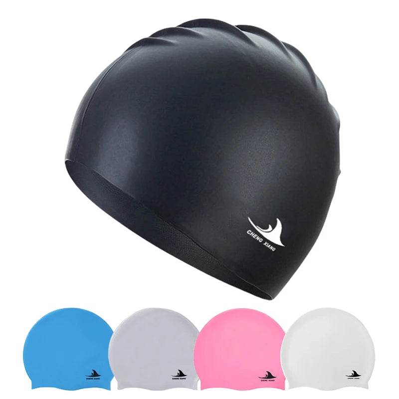 Silicone Swimming Cap – Waterproof Long Hair Swim Hat