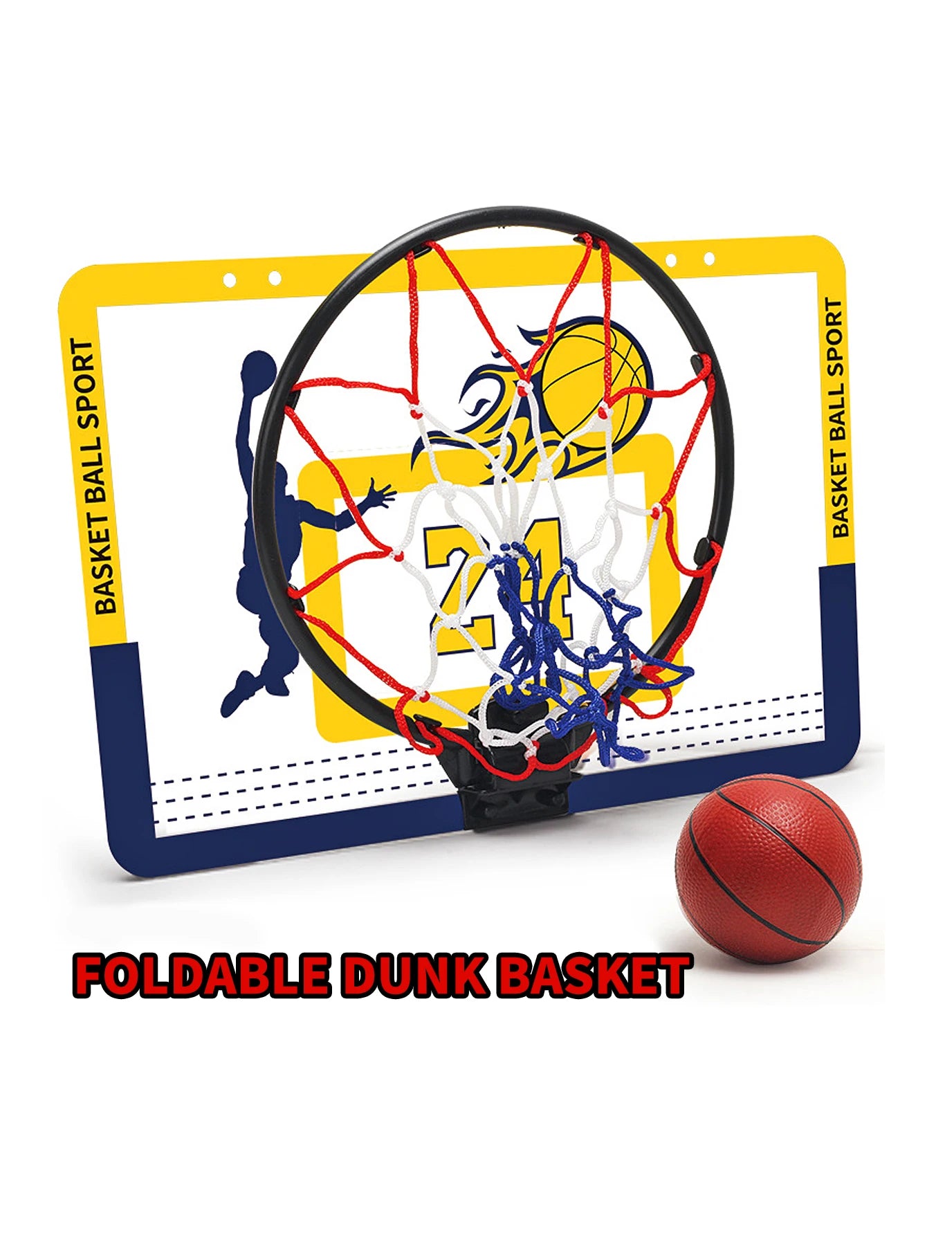 KidHoop – Foldable Wall-Mounted Basketball Set