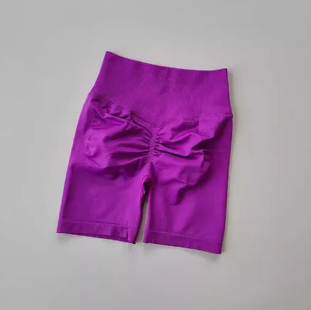 Women’s High-Waist Yoga & Fitness Shorts – Hip Push-Up