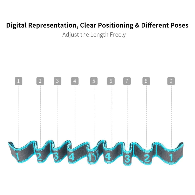 FlexLoop – Elastic Yoga & Stretching Strap with Loops