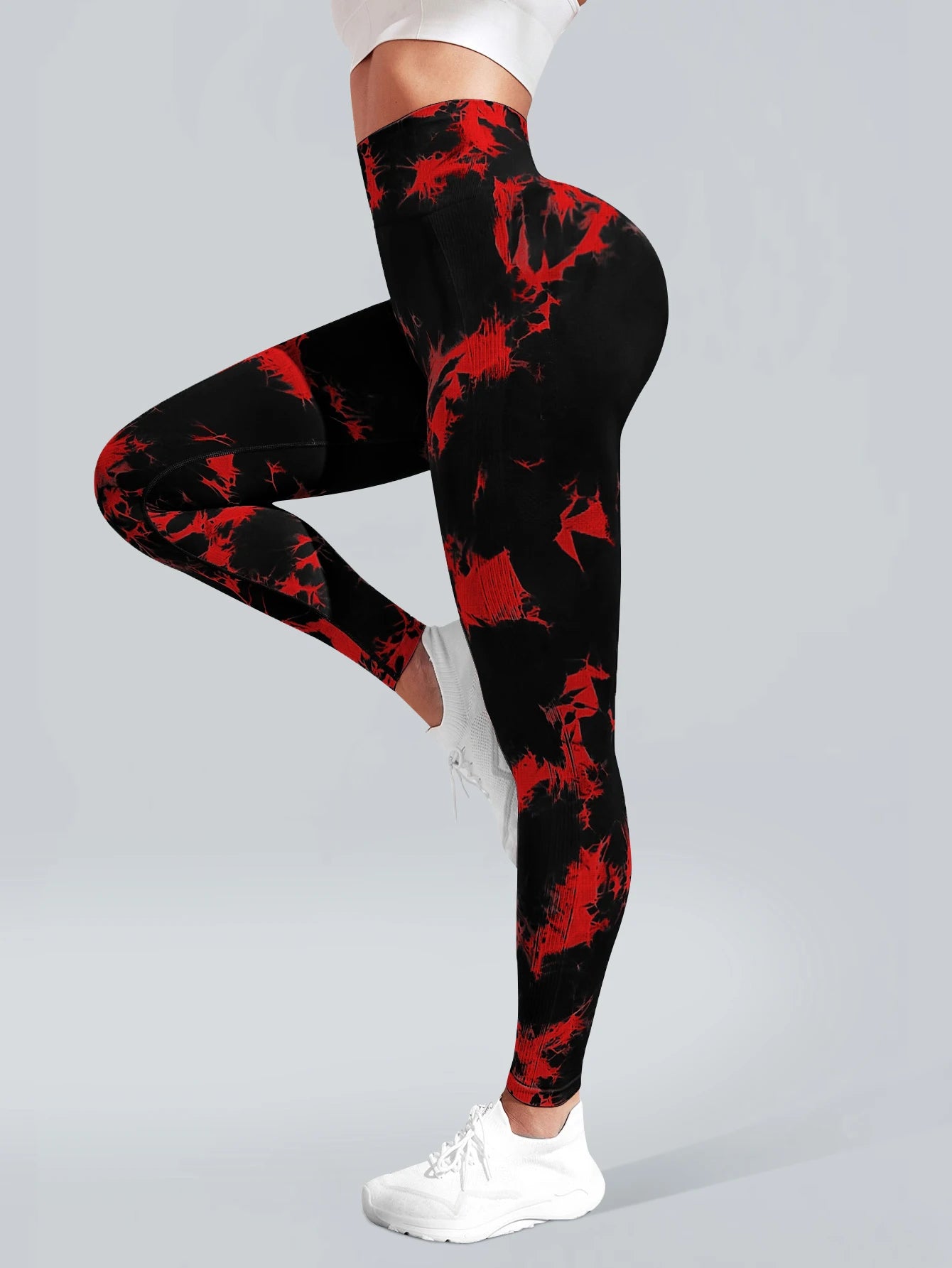 Seamless Tie-Dye Yoga Leggings