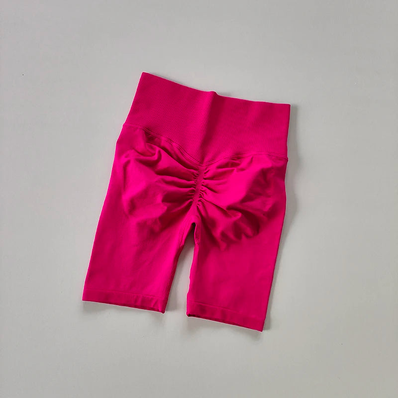 Women’s High-Waist Yoga & Fitness Shorts – Hip Push-Up