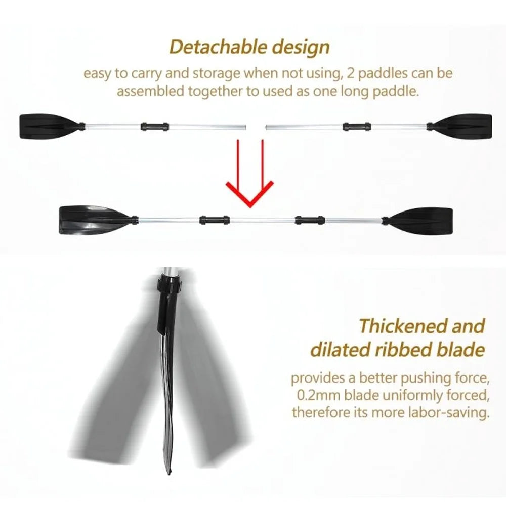 Aluminium Alloy Kayak Paddles – Adjustable & Detachable Oars