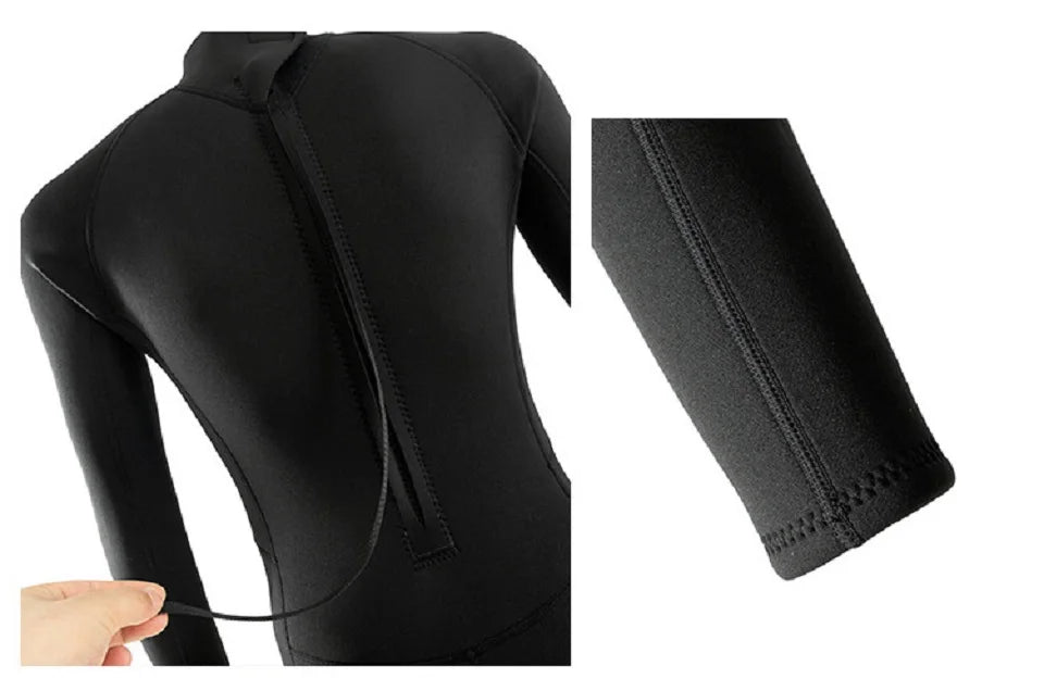 3mm/2mm Neoprene Wetsuit – Full Body Thermal Dive & Surf