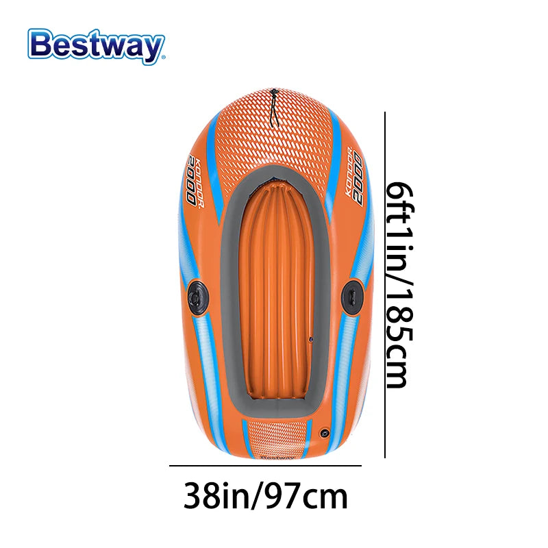 Heavy Duty Inflatable Kayak 1-3 Person PVC Raft
