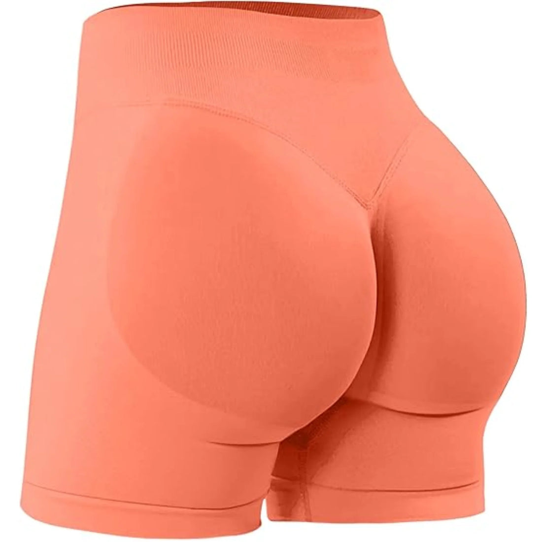 High-Waisted Summer Yoga Shorts – Solid Color Fitness Leggings