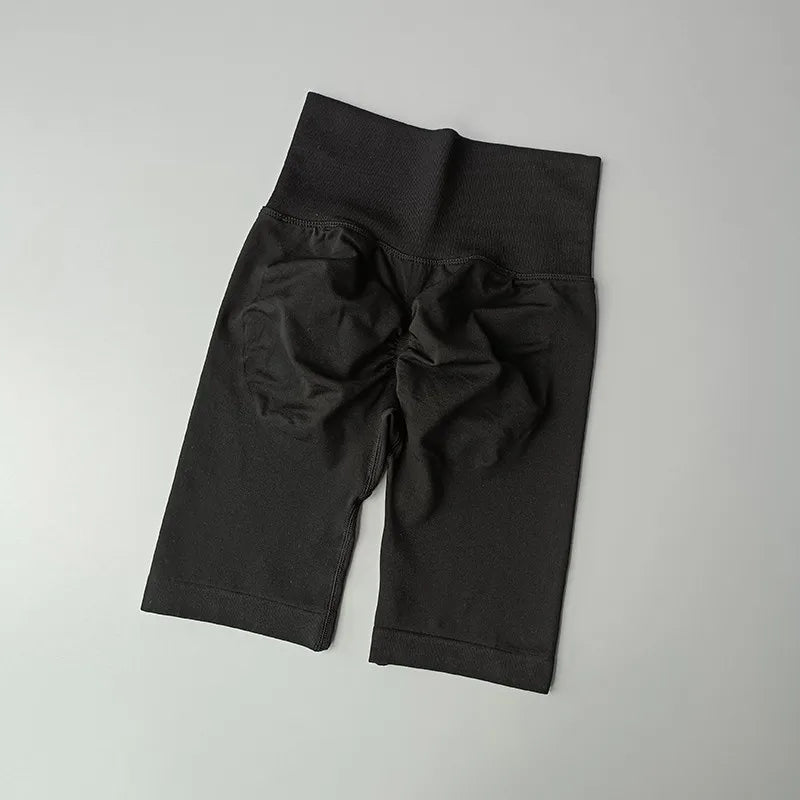 Women’s High-Waist Yoga & Fitness Shorts – Hip Push-Up