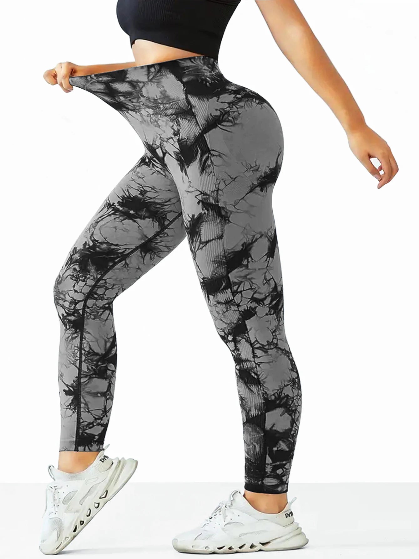 Seamless Tie-Dye Yoga Leggings