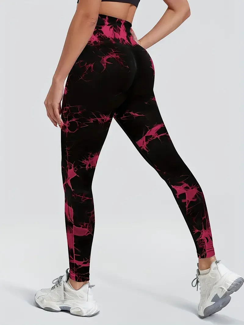 Seamless Tie-Dye Yoga Leggings