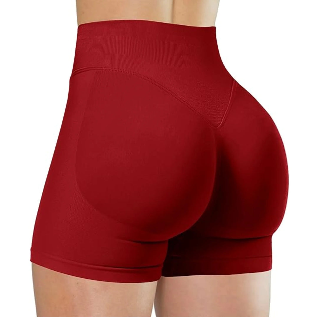 High-Waisted Summer Yoga Shorts – Solid Color Fitness Leggings