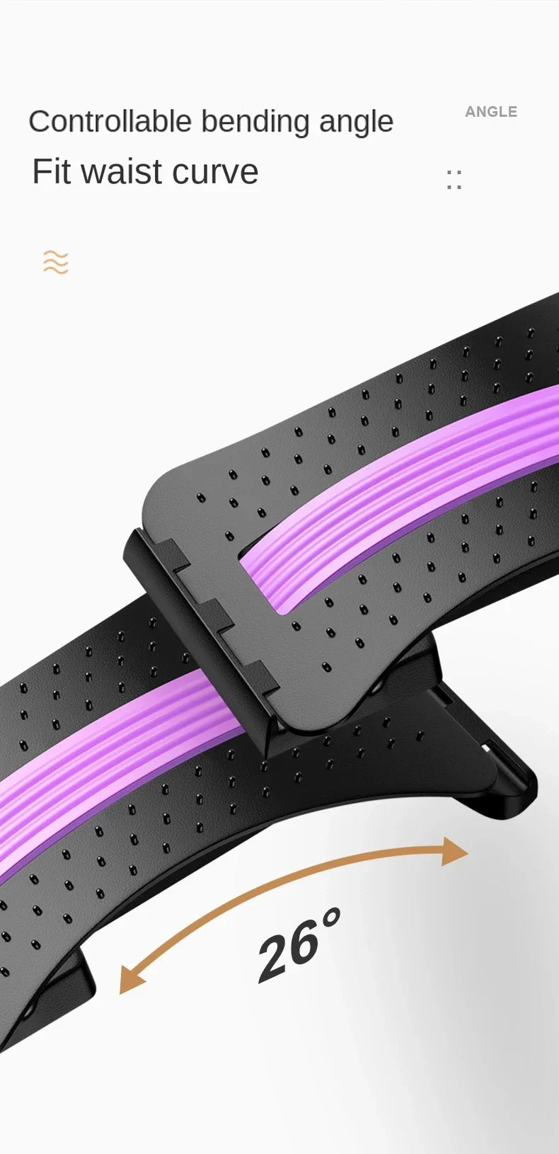 Lumbar Spine Stretching Massager Device