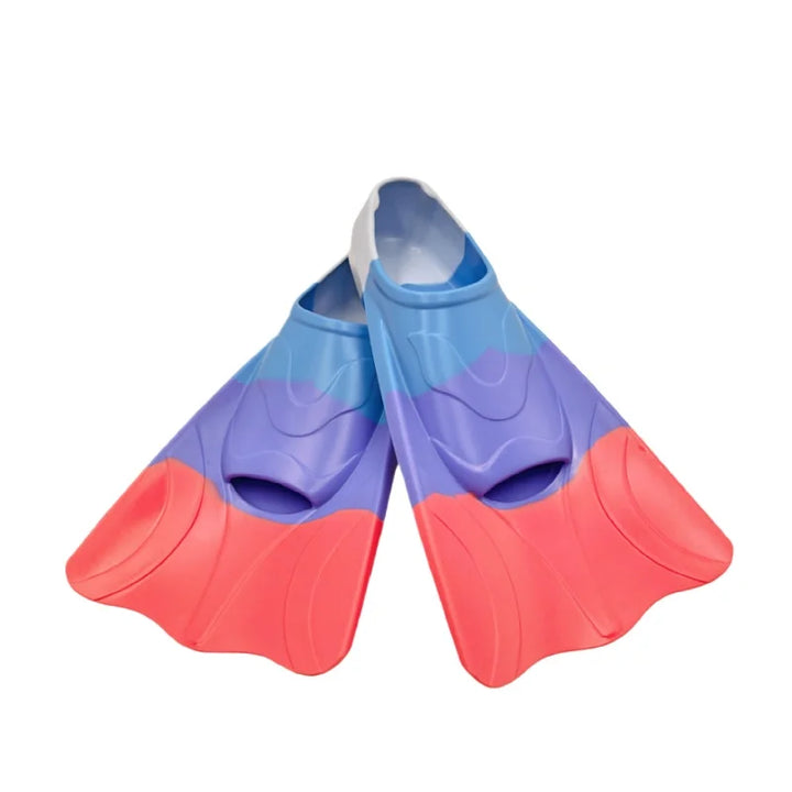 Silicone Short Blade Swim Fins – Snorkeling & Training Flippers