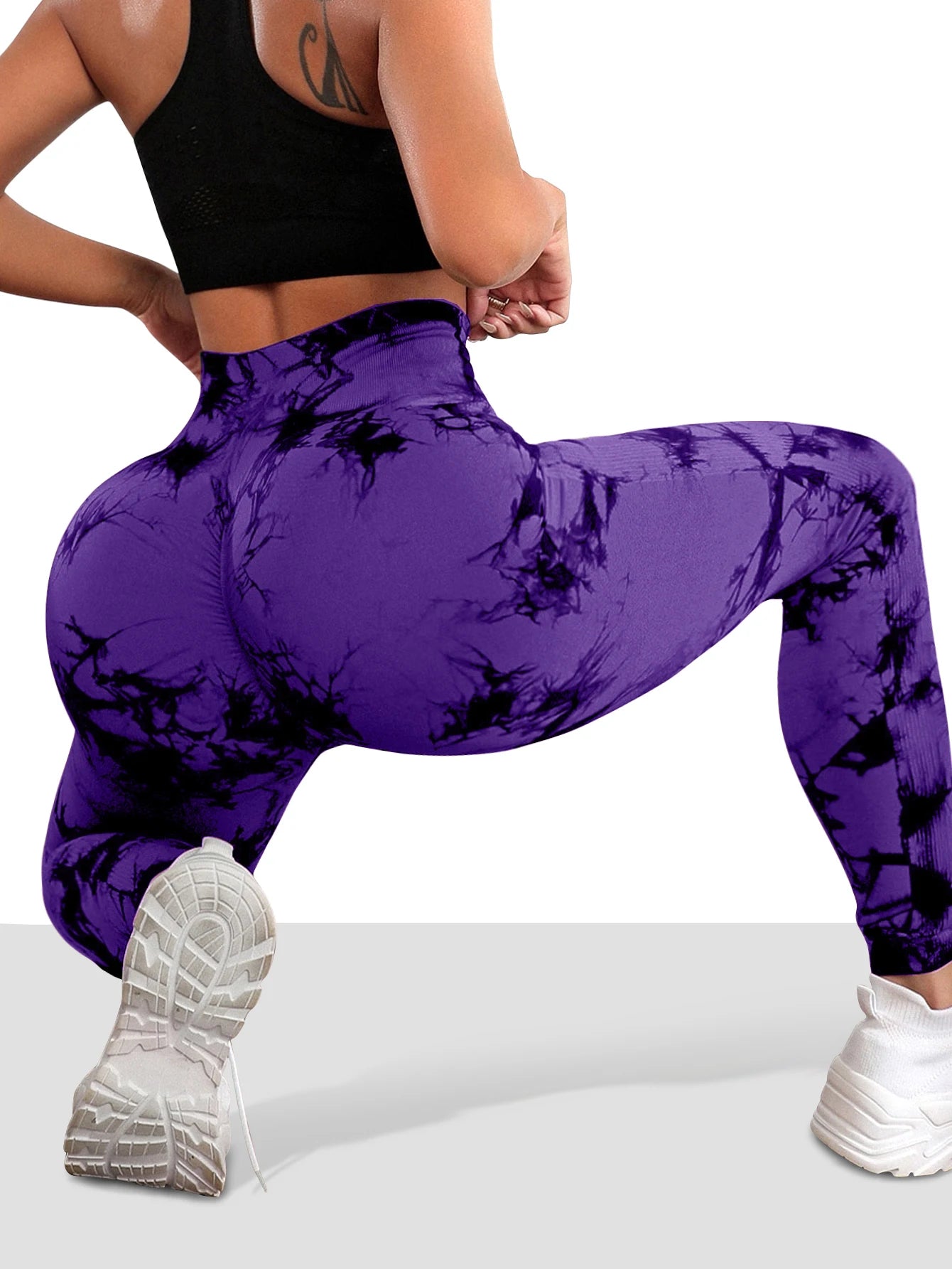 Seamless Tie-Dye Yoga Leggings