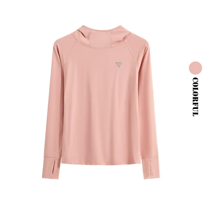 DRUR Women’s Long Sleeve Yoga Hoodie – Quick Dry Workout Top