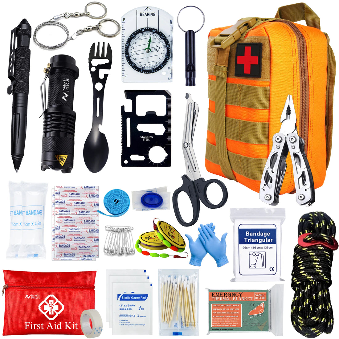 Survival First Aid Kit – Full Molle Emergency Trauma Bag